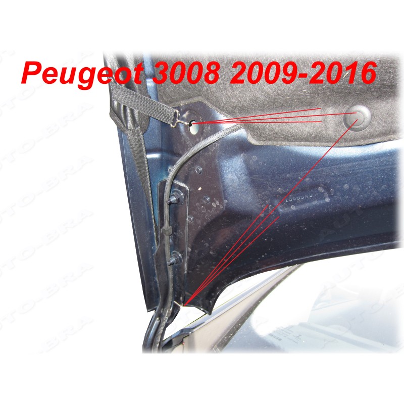 car hoodbra stoneguard bonnetbra bonnet bra Peugeot 3008 m.y.