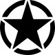 Themes U.S. Army star Spare Wheel Cover