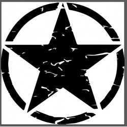 Temas Estrella del ejército de EE. UU. Cubierta de rueda de repuesto