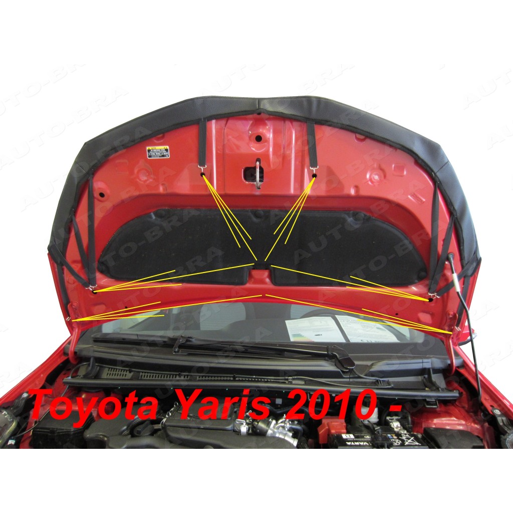 LeBra Front End Mask For Toyota Yaris IA 2017-2018 – Custom Fit Hood Cover