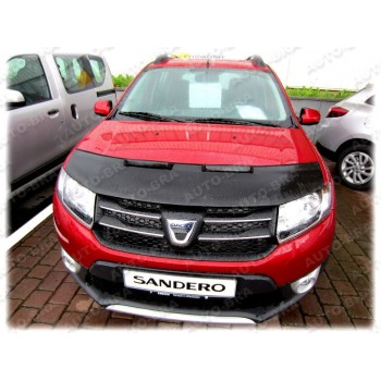 Protection Capot Auto Dacia Sandero Stepway III & Jogger (2021+) - Soutien-gorge Anti-pierres & Insectes - Noir - Auto-Bra Allemagne
